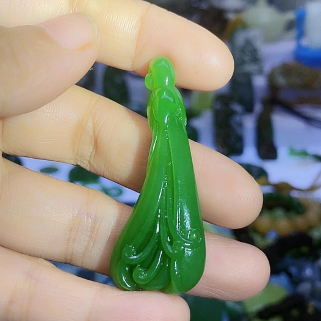 【闪购商品】未镶嵌和田玉（碧玉）挂件