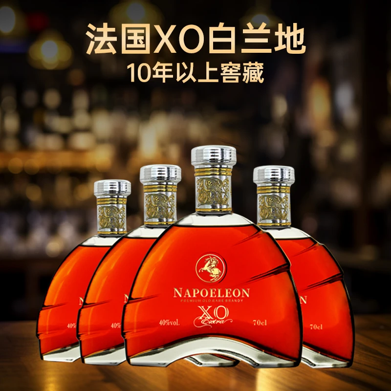 宾骑士法国进口洋酒XO白兰地700ml40%vol4支装TY