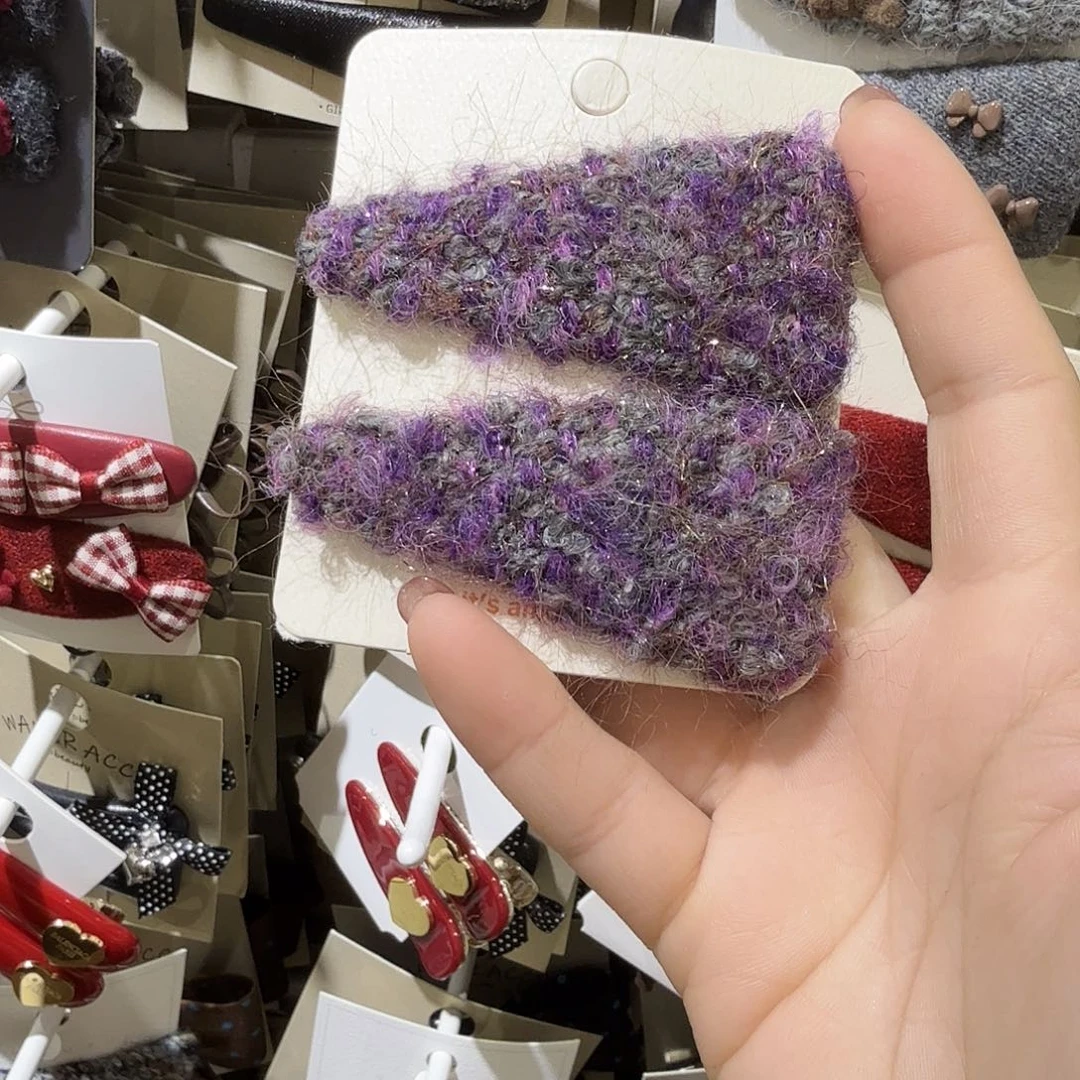 布艺非金属紫色三角拜拜