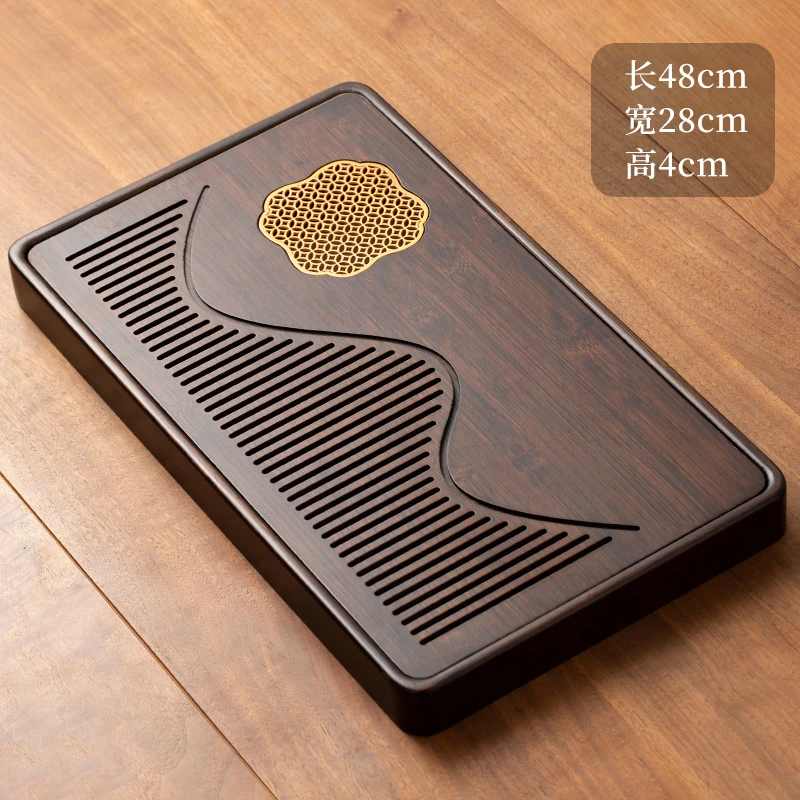 观山大号（48*28*4）带水球水管干泡蓄水直排三用茶盘