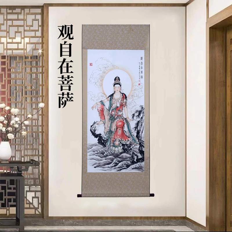 A11精装160*60《观自在菩萨》卷轴画