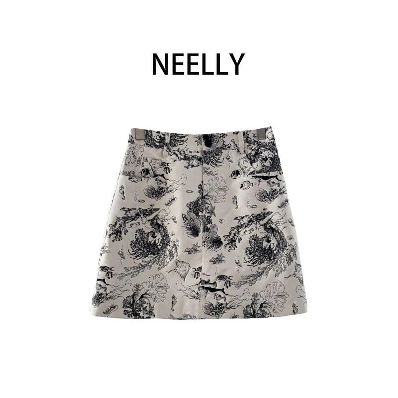 【开心专属】NEELLY商场同款半身裙N23084E03320