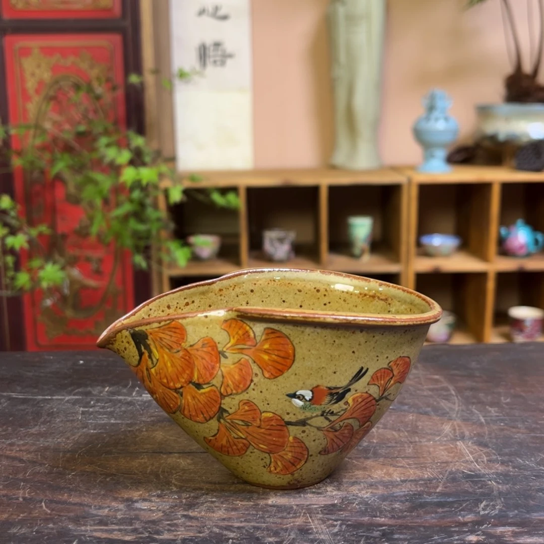 柴烧手工手绘陶瓷