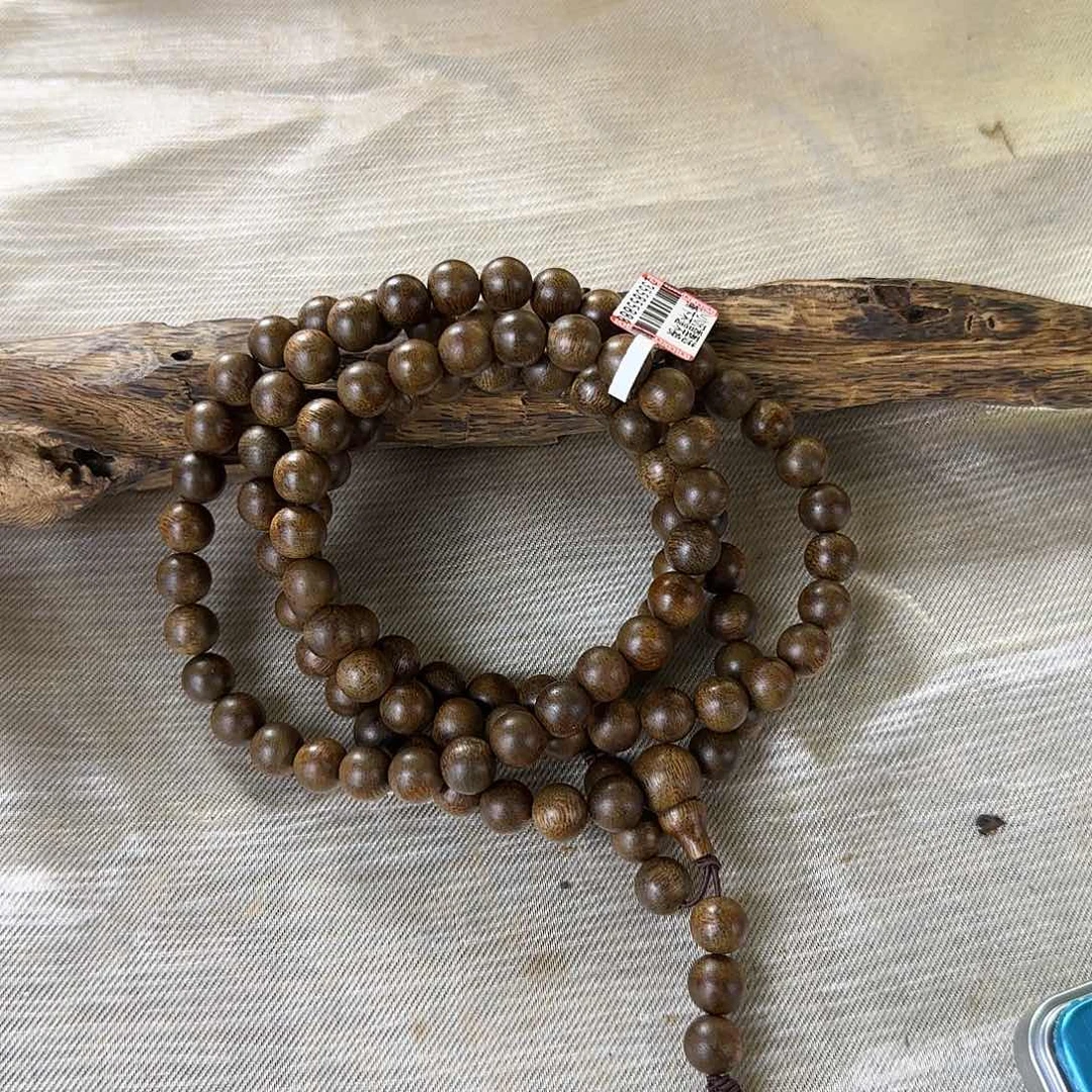 沉香碎屑沉香文莱野料08圆珠多圈沉水级44克多样性发一