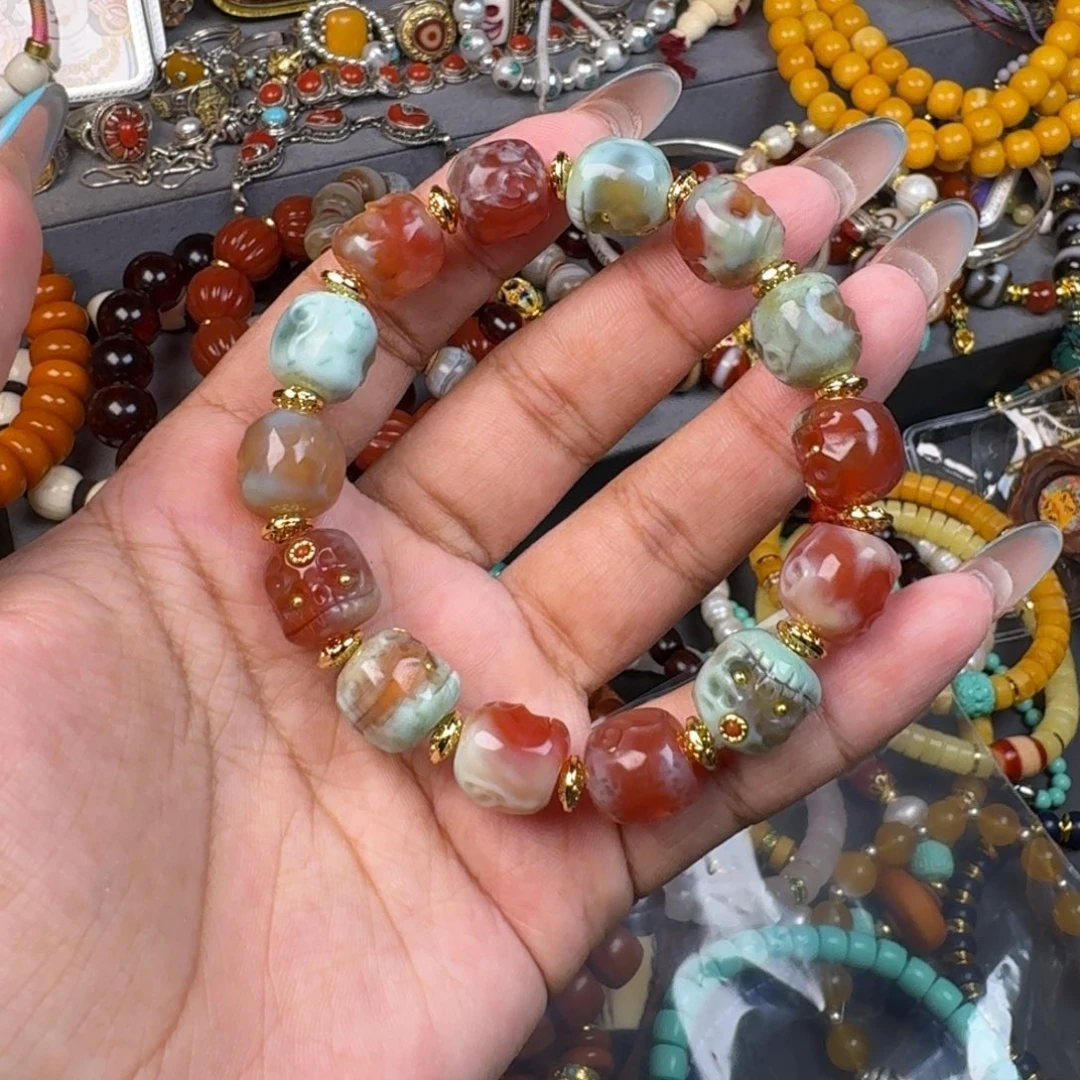 泥塑棉*藏式风格彩绘泥塑擦擦