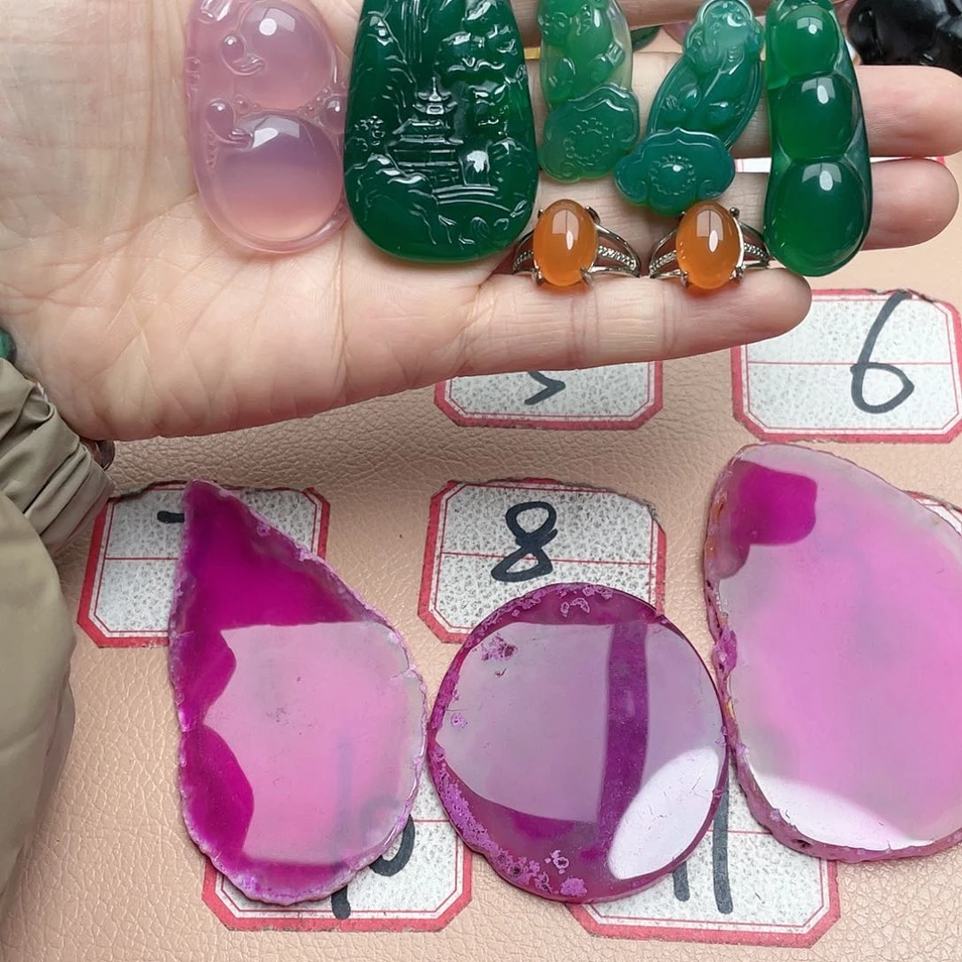 玛瑙/玉髓颈饰合金r*s