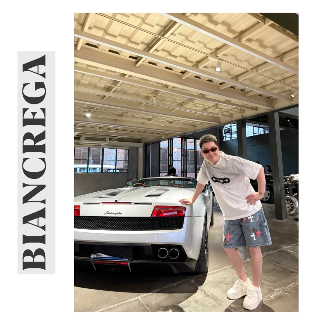 【王小国 x BIANCERGA】巴家“GD满天星”超重工烫钻男女同款T恤6403