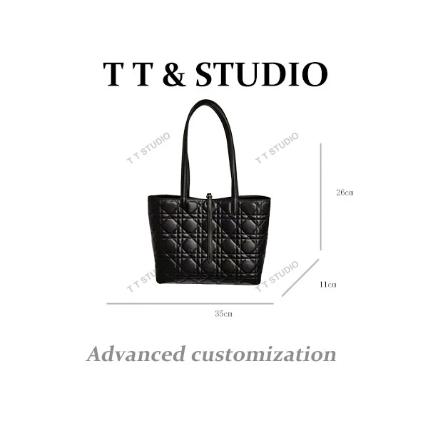 【TT Studio】SKL-5316-黑色RAIN.CUN时尚简约腋下斜跨轻奢女包