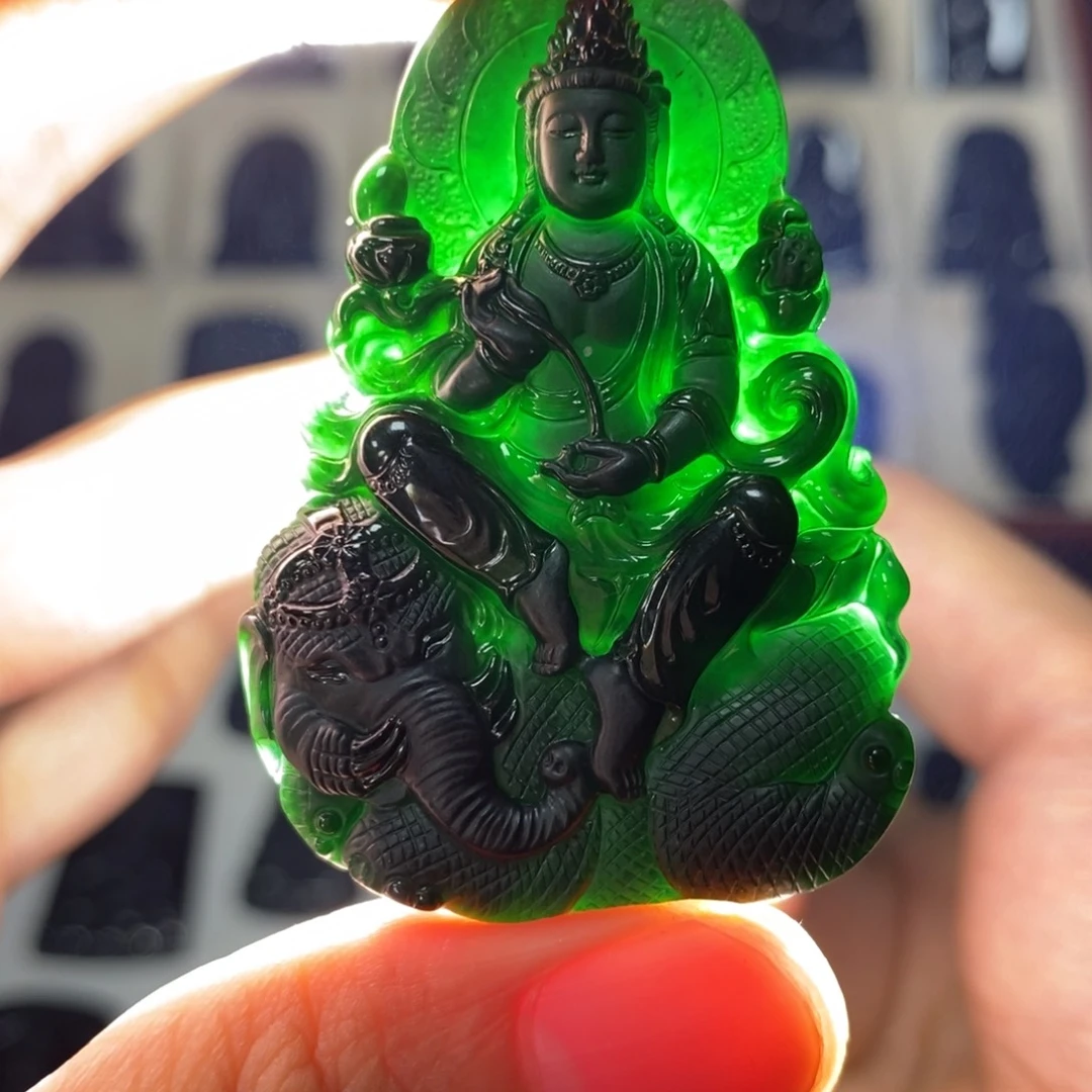 翡翠未镶嵌吊坠(不含链)