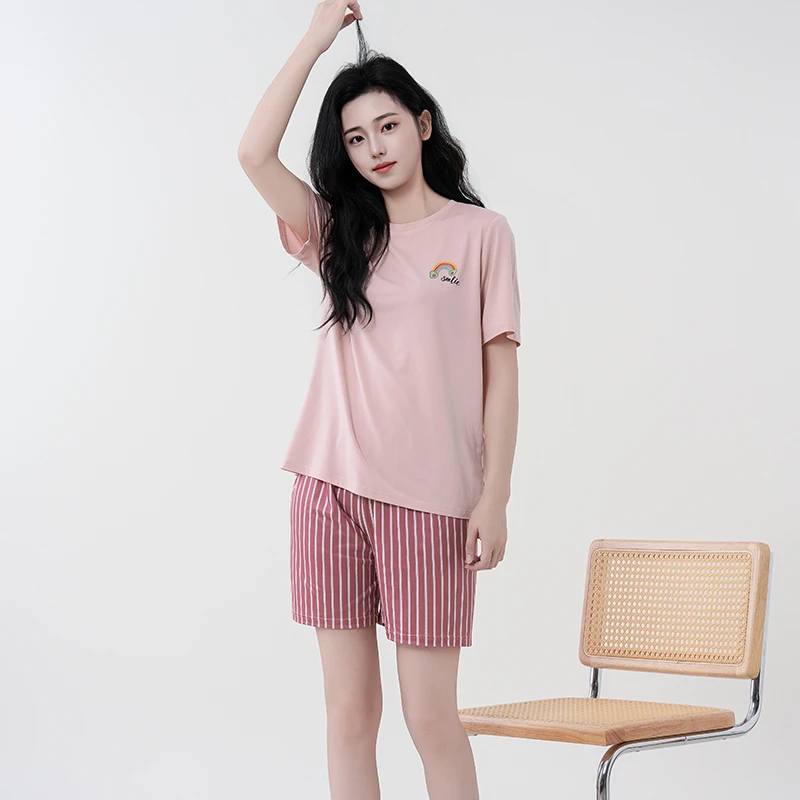 青仓+不加单！彩虹睡衣三件套2025夏季柔软弹力