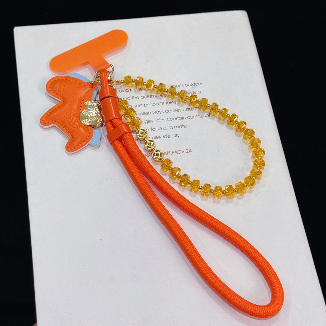 手机壳挂绳手腕编织短绳便携防丢设计创意小马挂件旅游防丢挂饰