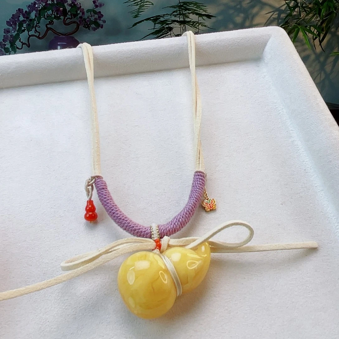 未镶嵌颈饰蜜蜡蜜蜡