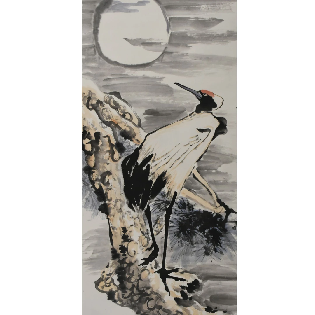 HM7012 徽五 凝雪 136X67cm 纸本立轴