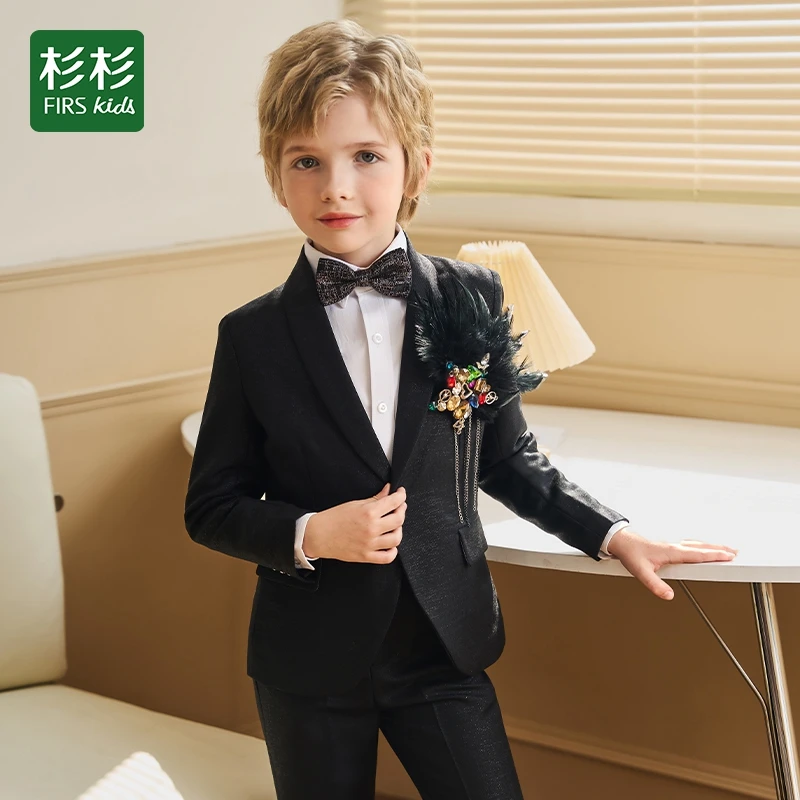 FIRS kids/杉杉单排扣英伦学院风西服帅气小西装婚礼韩版童装