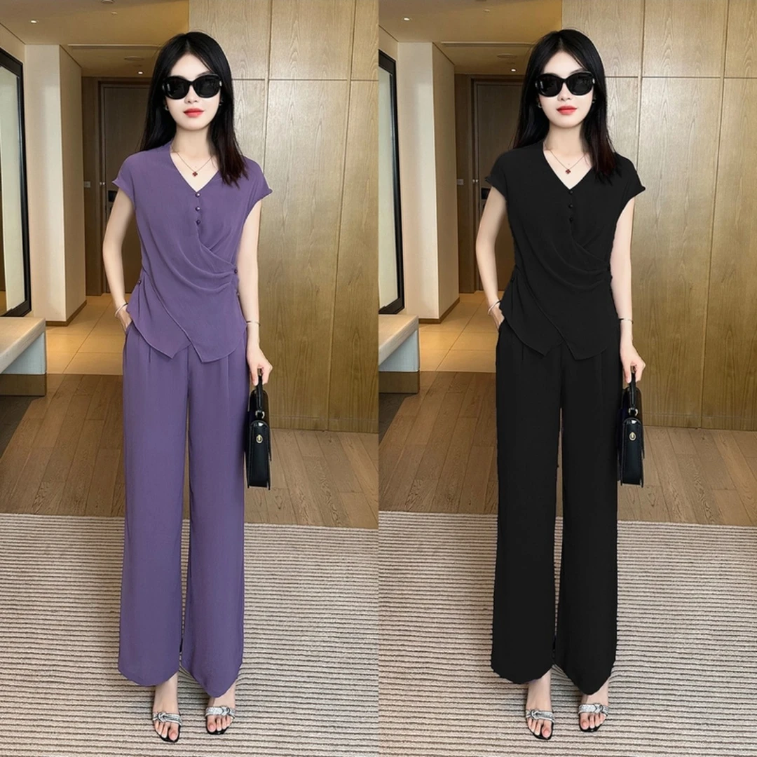 短袖时尚套装显瘦气质洋气休闲夏季减龄高腰百搭薄款