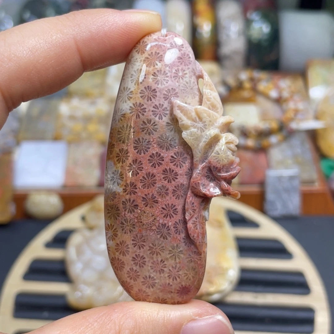 硅化玉未镶嵌颈饰k32