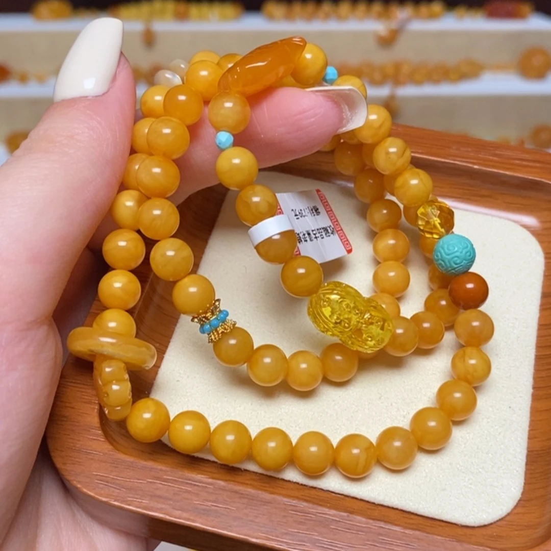 【闪购商品】未镶嵌蜜蜡手链手串