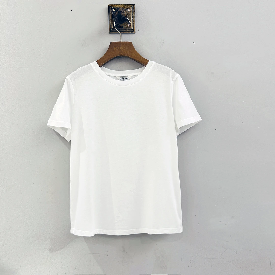 TXSFS99A 98A麦寻夏季简洁舒服纯色经典圆领百搭短袖纯棉t恤