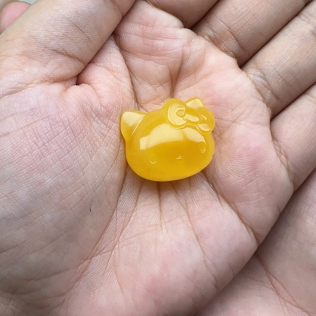 琥珀未镶嵌珠宝奇石Kt打孔不退换