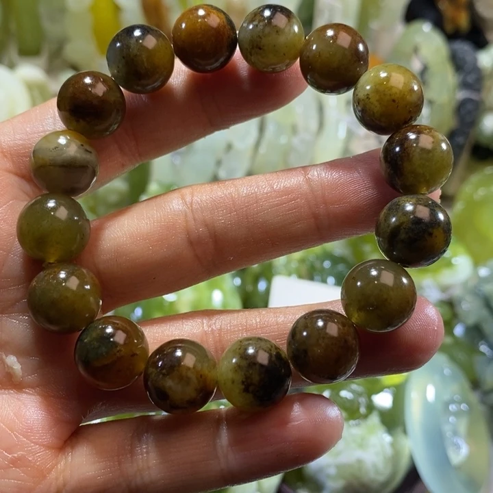 岫玉未镶嵌岫玉手链