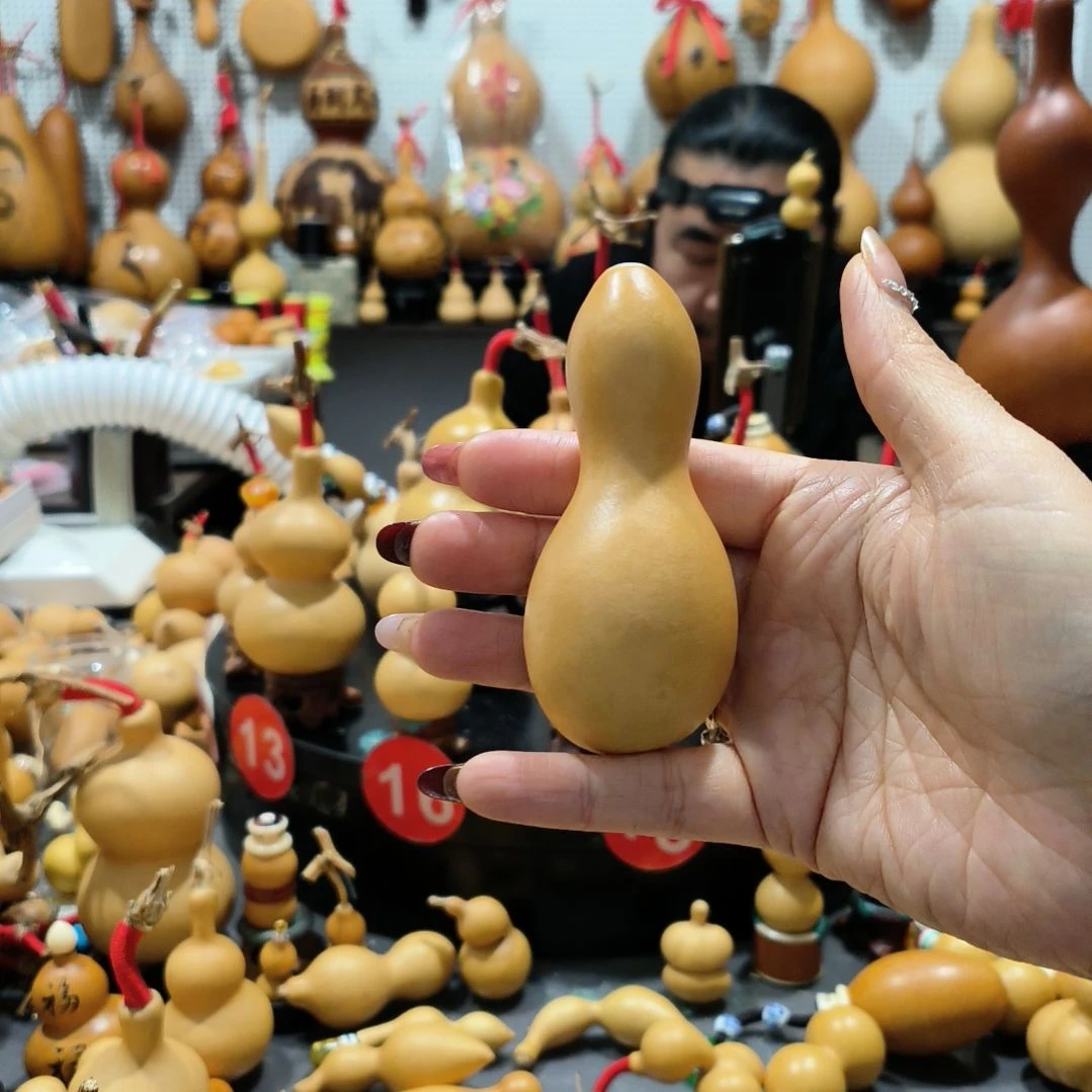 山****良葫芦福禄双全手把件