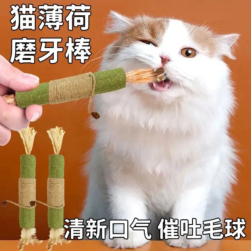 啃咬逗猫棒猫用洁齿逗猫棒小猫磨牙玩具解闷磨牙逗猫棒猫咪咬牙棒