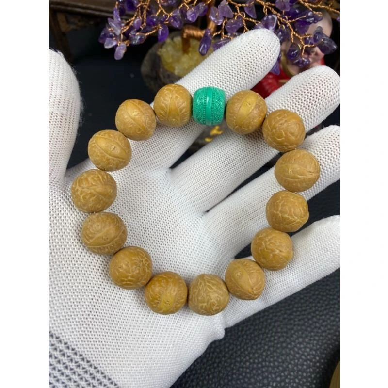 【凤眼+松松满工祥云回纹款】凤眼菩提手串卡13 A307