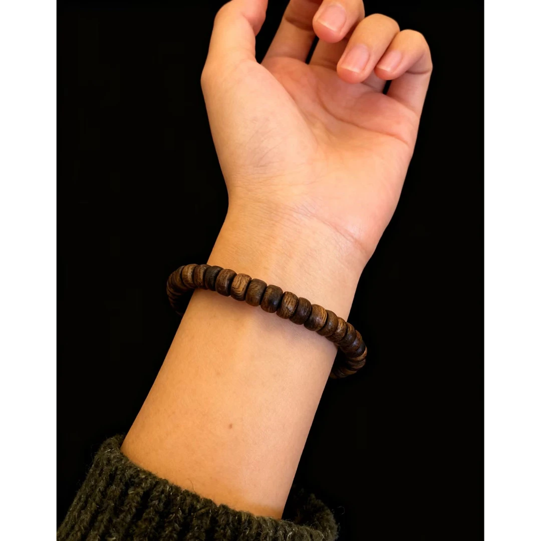 增香沉香木增香沉香木11增香沉香木质算盘单圈（纹理随机）