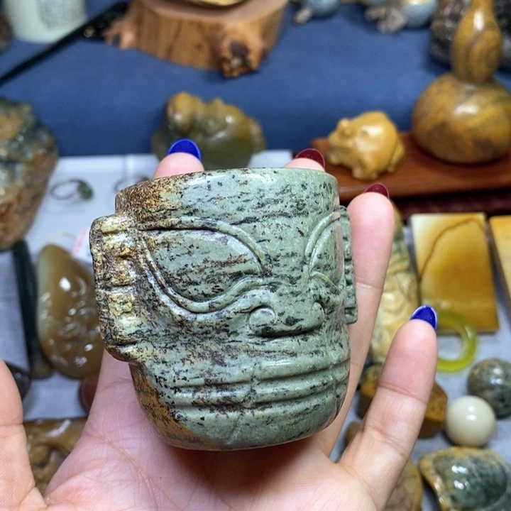 岫岩河磨玉（透闪石质玉）小摆未镶嵌