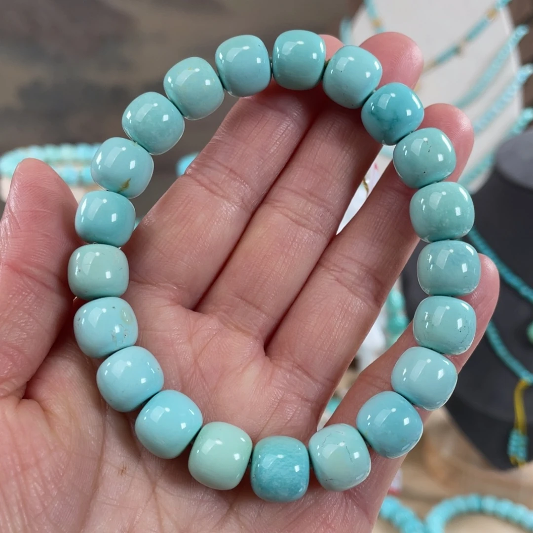 绿松石未镶嵌套链10+精品老型手串