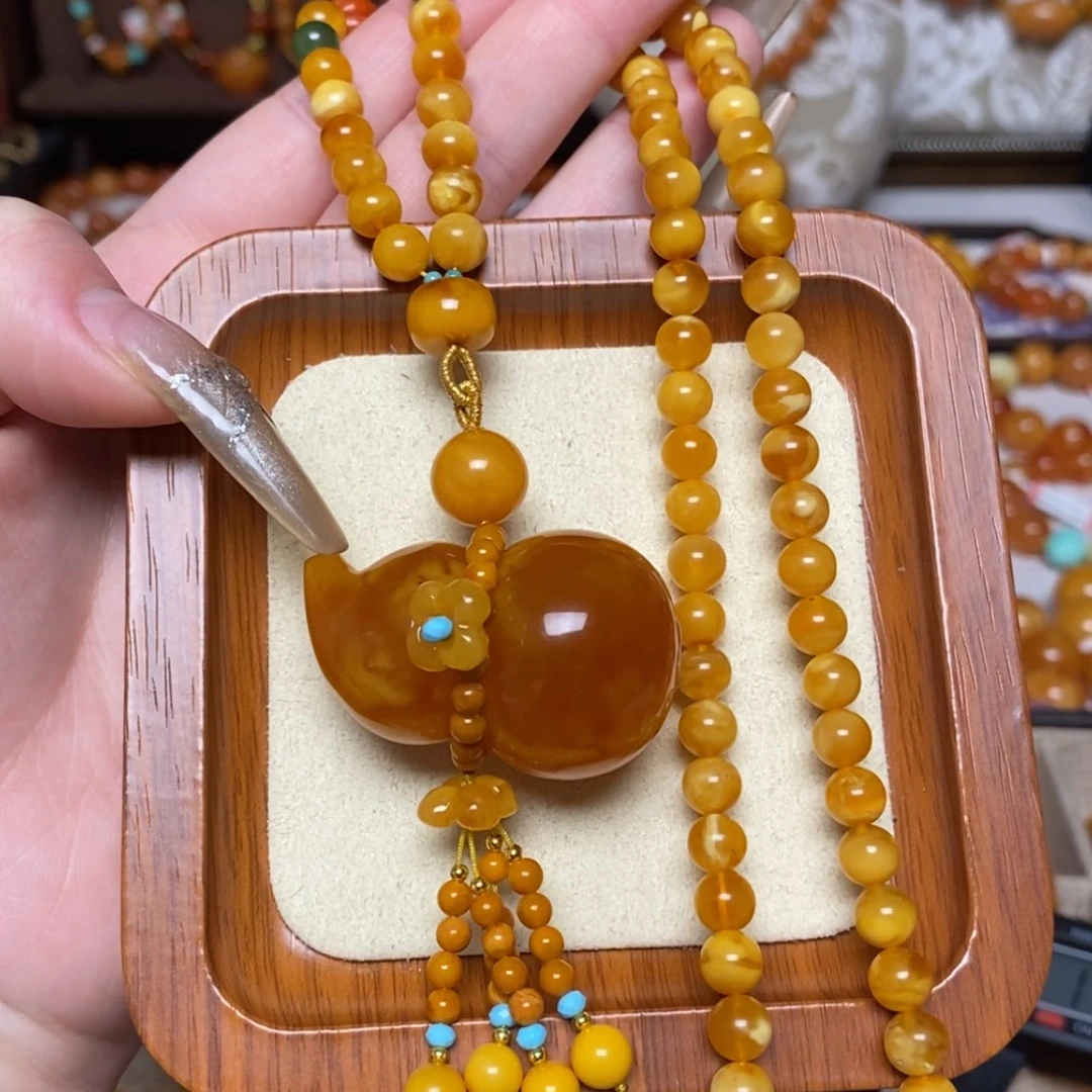 【闪购商品】蜜蜡颈饰未镶嵌项链