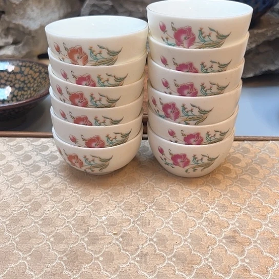 现代陶瓷单杯陶瓷杯子微瑕12个