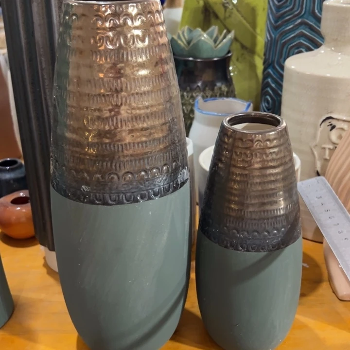 陶瓷花瓶摆件外贸出口（微瑕）高34口6公分