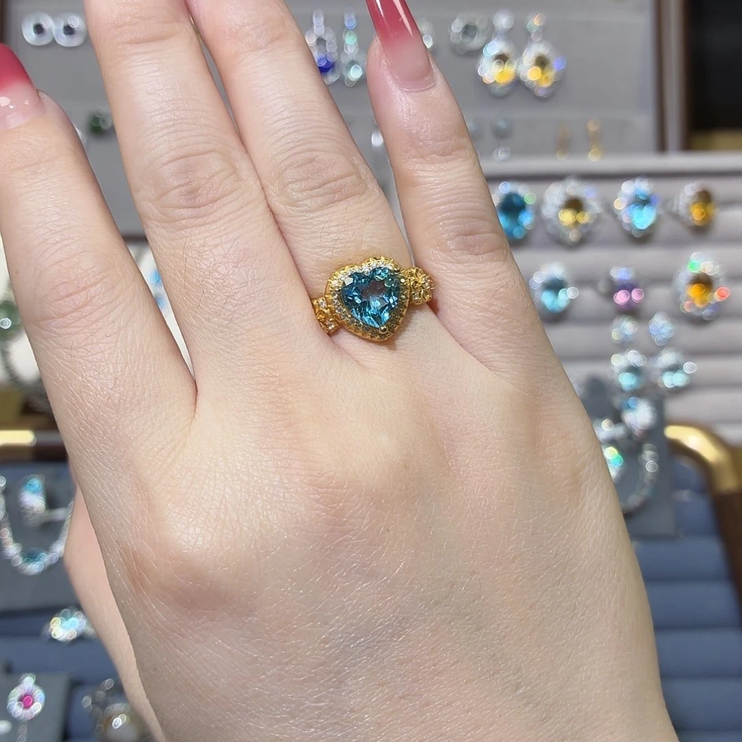 银S925镶嵌水晶耳饰