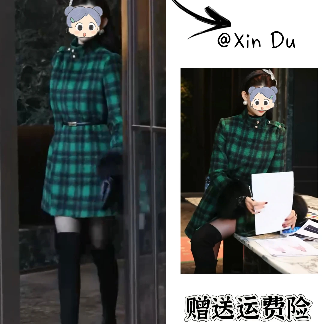 2025秋冬季新款时尚显瘦气质女士网红洋气外套百搭款D25094