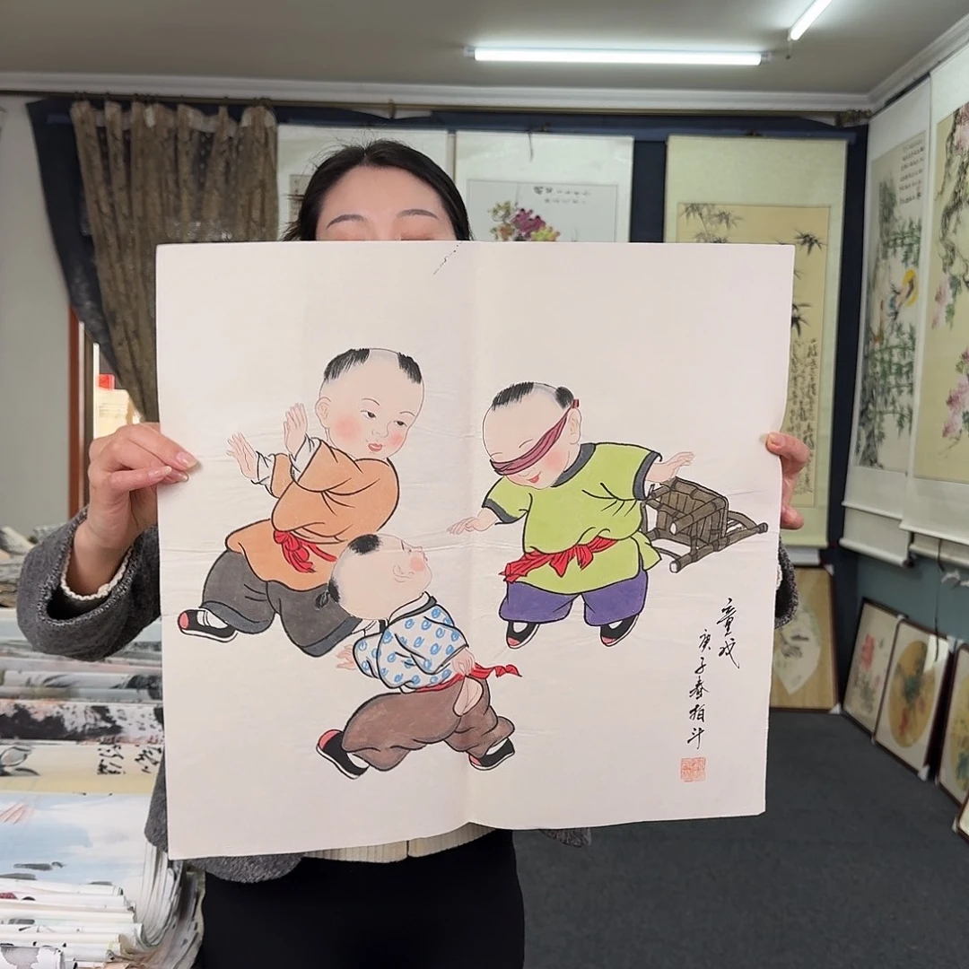 纯手绘国画作品好看