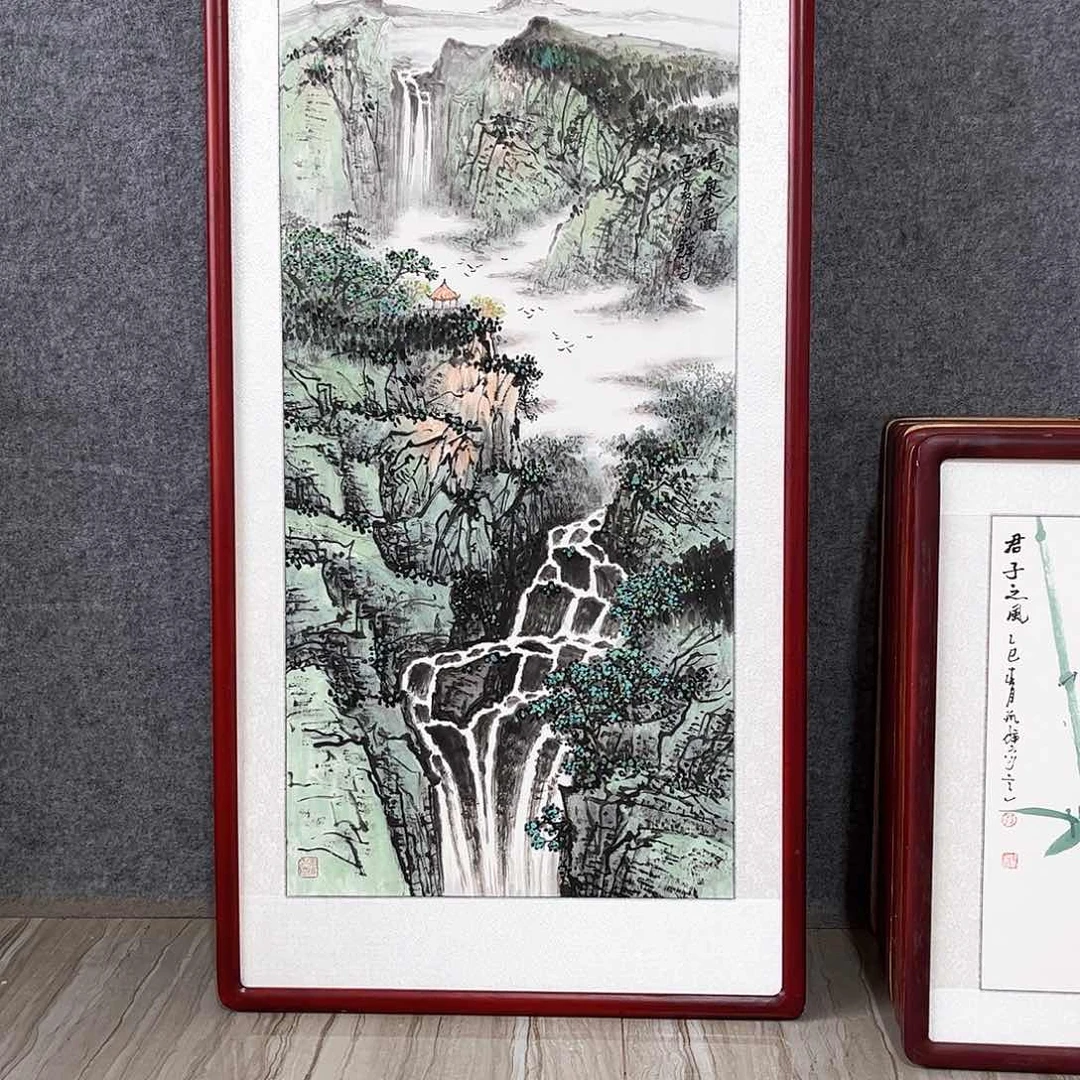 满***4国画书画作品带框123×63