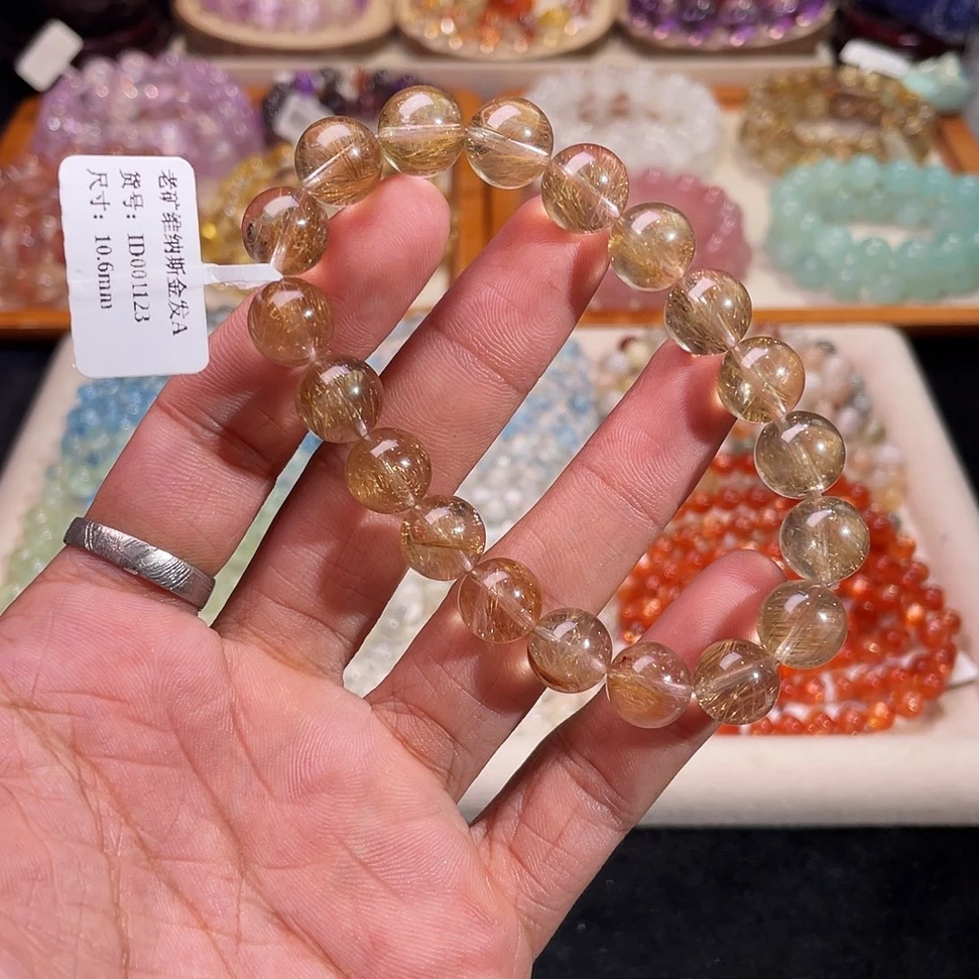 手链水晶未镶嵌老矿维纳斯金发10.6mm