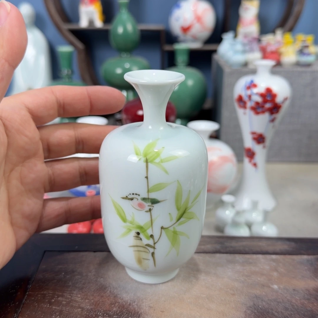 陶瓷手工小花器摆件
