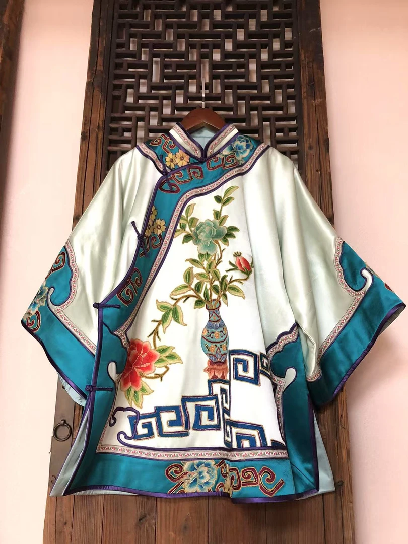 刺绣古装明制外衣上衣女装秦汉成人民族风汉服四季