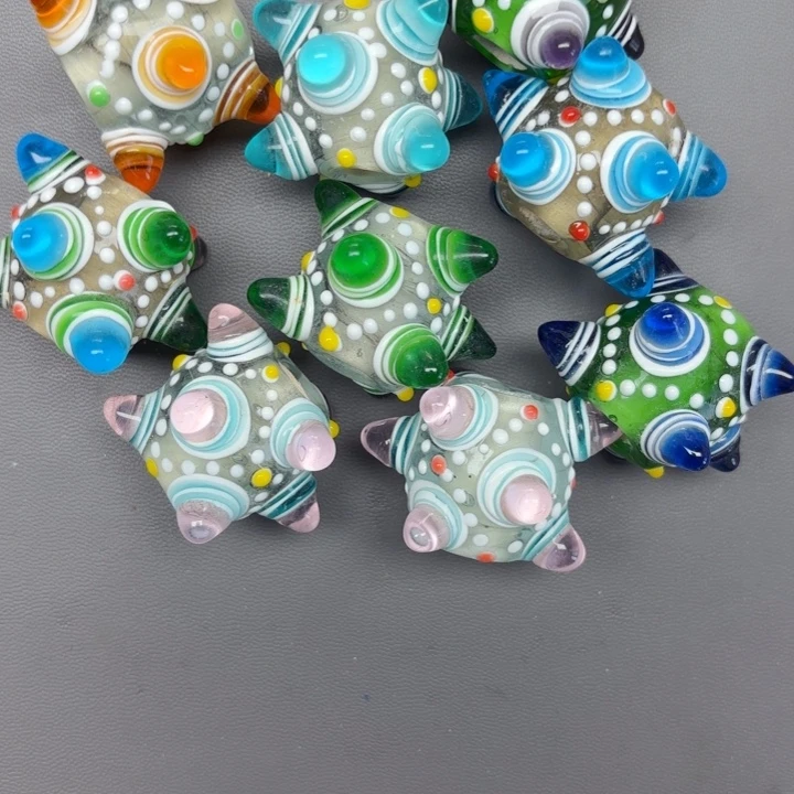 琉璃颈饰琉璃琉璃大蜻蜓眼单珠