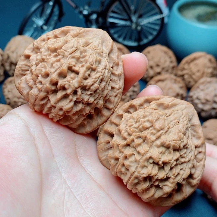 文玩核桃把件官帽51全品