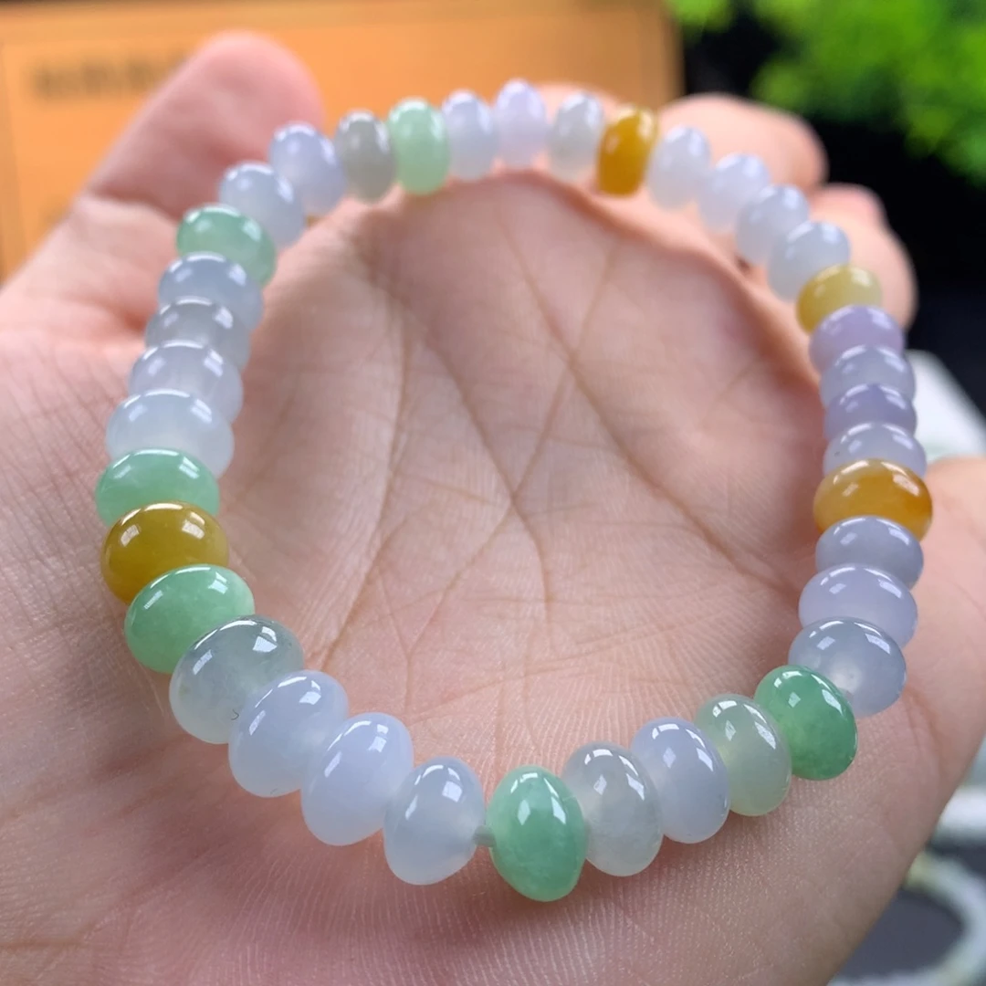 翡翠未镶嵌手链卡7.3～8.5