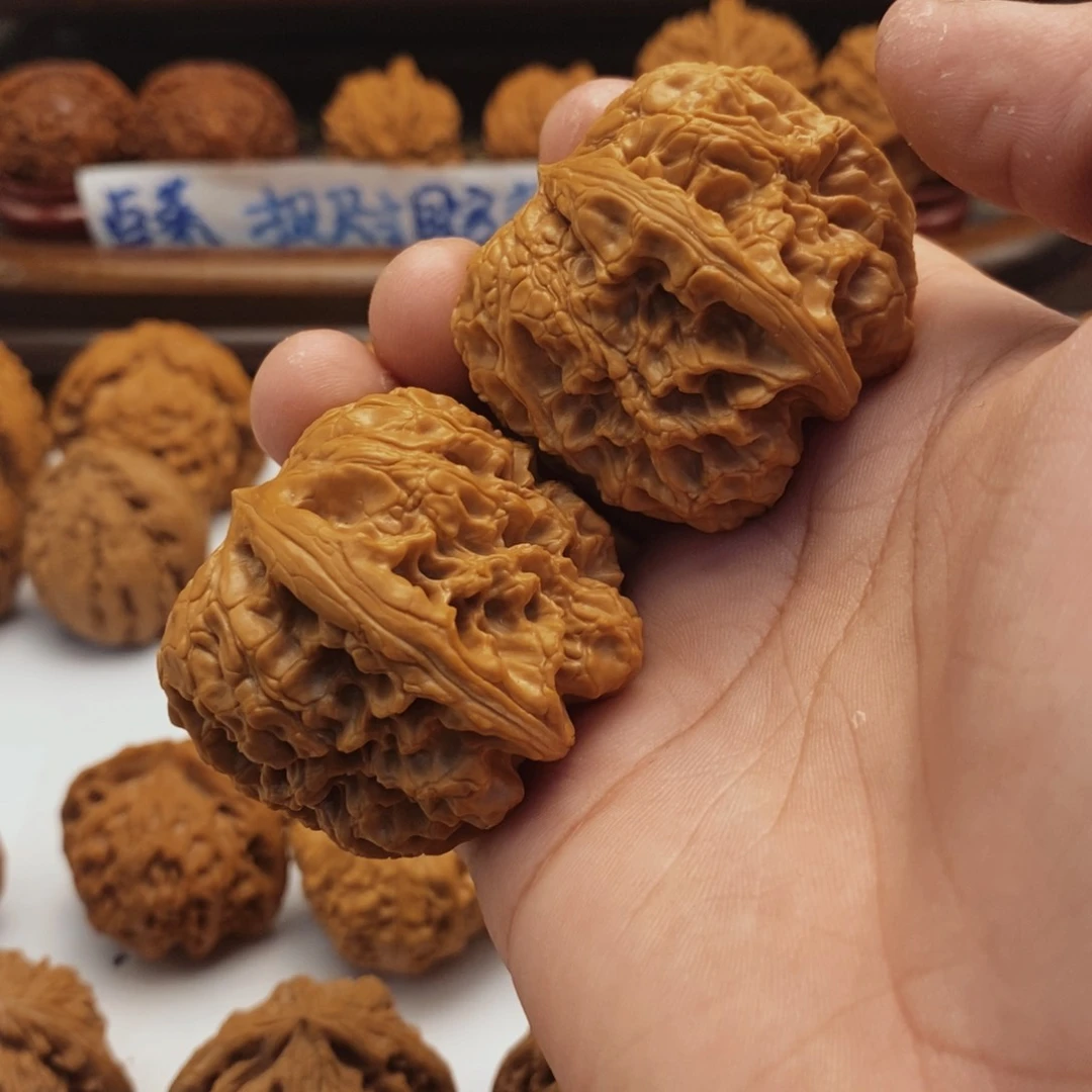 文玩核桃把件45尺门墩