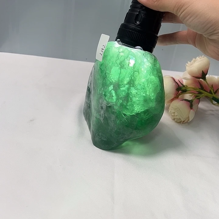石材大理石绿莹摆件/烛台/花瓶142