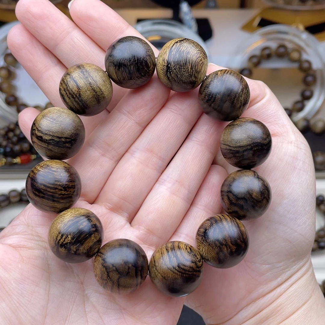 【闪购商品】手串沉香全****妞越南芽庄白棋楠留疤