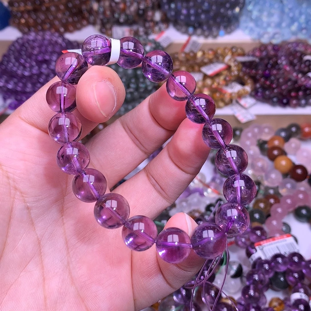 未镶嵌手链水晶11mm紫水晶