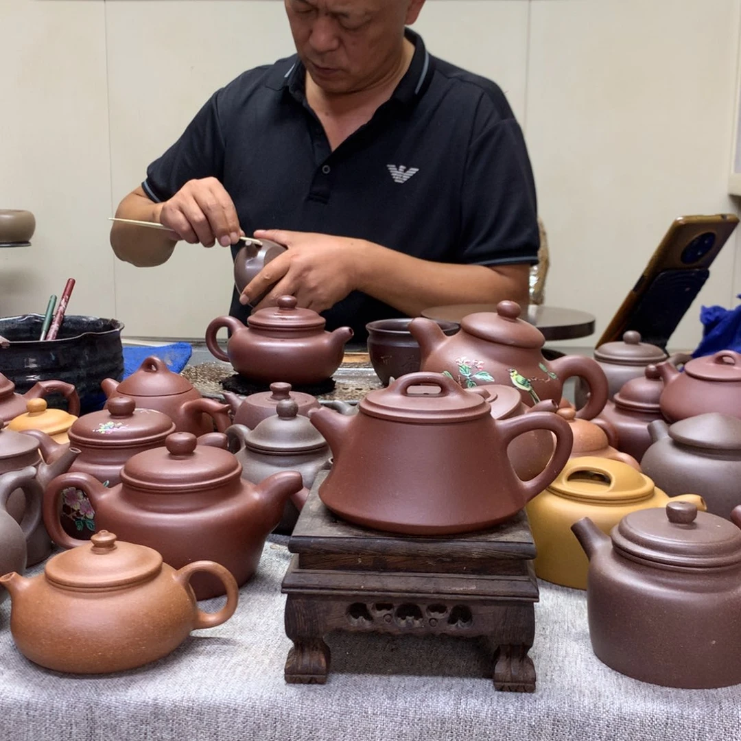 清水泥茶壶柱础180 C半手工制作