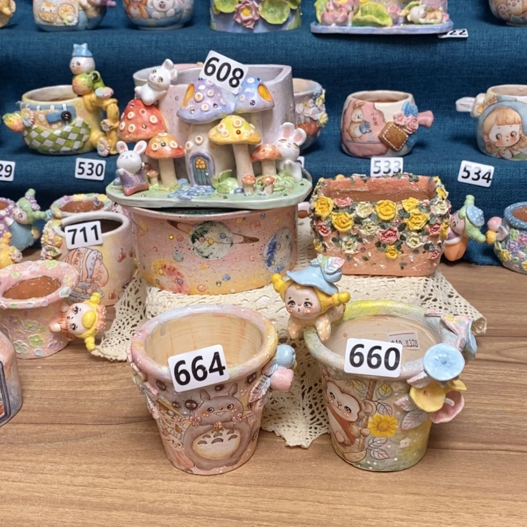 【闪购商品】红陶蛋糕 多肉花盆