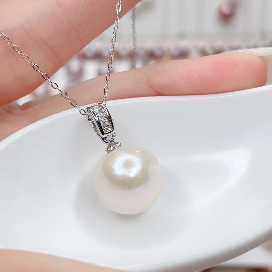 淡水珍珠吊坠(赠链)合金
